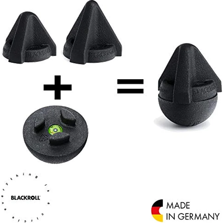 Blackroll Faszientool-Set Trigger, Massagegerät mit spitzem Aufsatz, schwarz – Bild 2