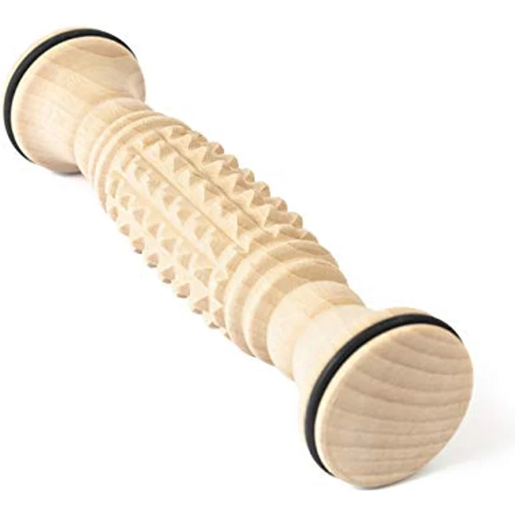 Tuuli Accessories Massage Massagerolle Massageroller Massagegerät Fuß Fußmassagegerät aus Holz 20 x 5 cm – Bild 5