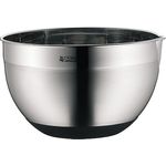 WMF Gourmet Küchenschüssel 20 cm, Rührschüssel 3,1l, Cromargan Edelstahl, spülmaschinengeeignet, Silikonboden