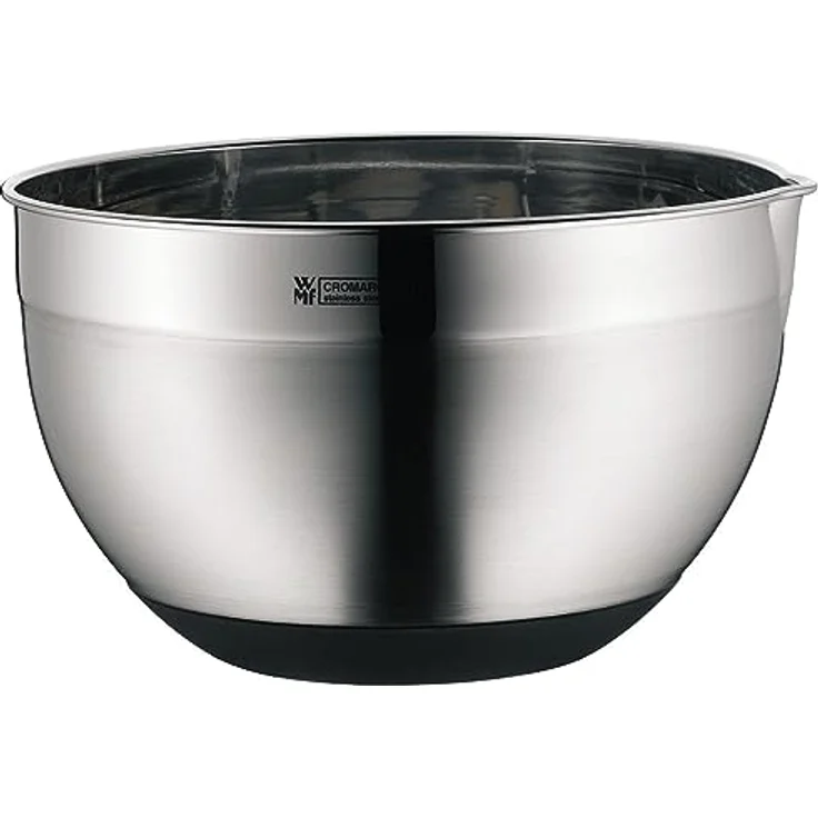 WMF Gourmet Küchenschüssel 20 cm, Rührschüssel 3,1l, Cromargan Edelstahl, spülmaschinengeeignet, Silikonboden – Bild 1