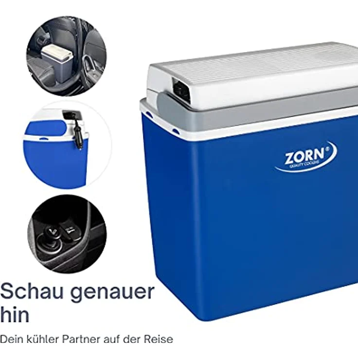 ZORN Z 24 Kühlbox, 20 Liter, 12V, fürs Auto, Kunststoff, blau – Bild 4