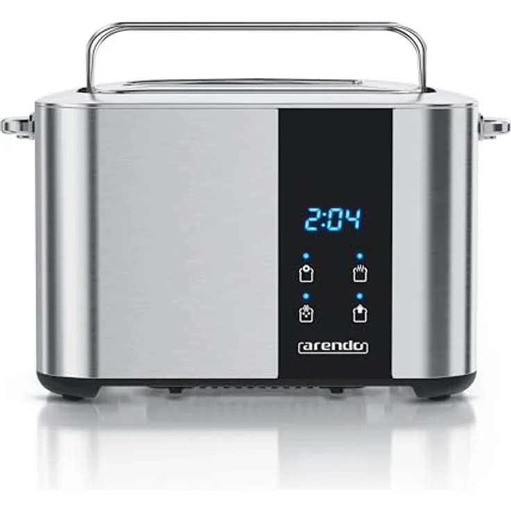 Arendo Nudelmaschine Manueller Pasta Maker aus Edelstahl, 7 einstellbare Stärken, Duplexvorsatz für Spaghetti und Tagliatelle, Teigbreite 14 cm, 2mm und 6mm Streifenbreite – Bild 1