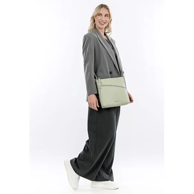 Tamaris Umhängetasche TAS Alessia, für Damen, Echtleder-Optik, Uni-Design, längenverstellbarer Umhängeriemen – Bild 2