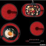 KB-ELEMENTS 4 Zonen Glaskeramikkochfeld Elektrokochfeld 60cm, Cerankochfeld 4 platten, Autark, 7900 Watt, Rahmenlos, Touch-Bedienung,99Min Timer, Kindersicherung, Automatische Abschaltung