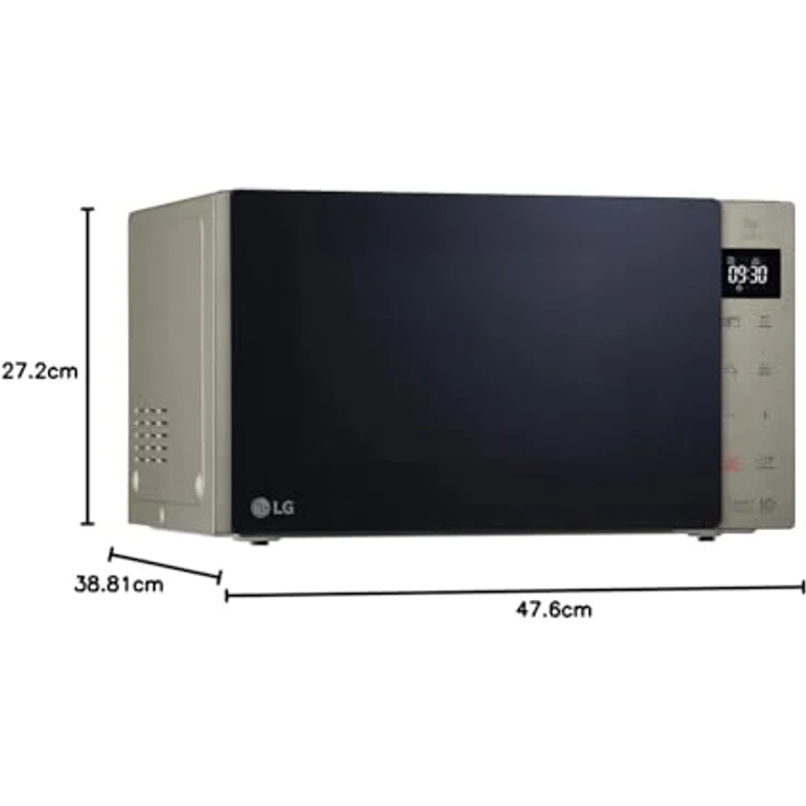 LG Electronics NeoChef MH 6535 GIS Mikrowelle mit Grill, 1000 Watt, 25 Liter Garraum, Digital display, Standgerät, Braun-Silber – Bild 5