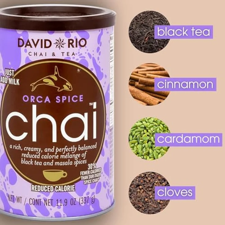 David Rio Orca Spice Chai Pulver, 337 g Tee für cremige Chai-Getränke – Bild 5