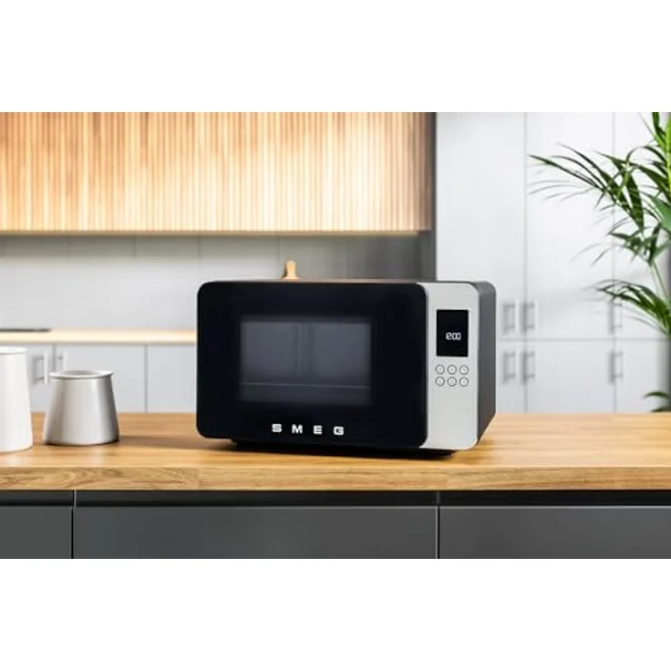 Smeg MOC01WHMEU Kombi-Mikrowelle mit Grill, Edelstahl-Garraum, 4 Funktionen und Inverter-Technologie – Bild 8
