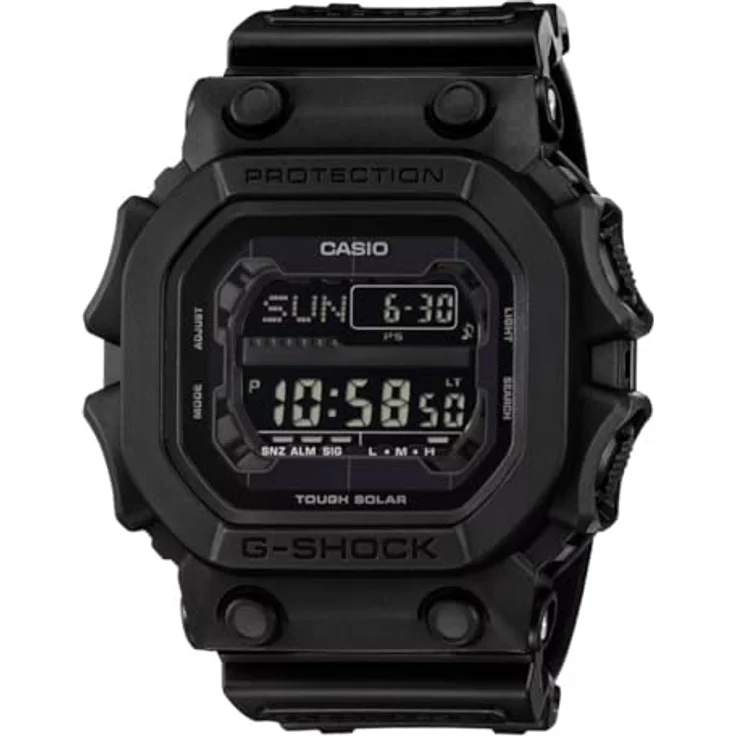 Casio G-Shock Herren Digital Quarz Armbanduhr, schwarz, mit Solarbetrieb, Stoppuhr, Countdown-Timer und 20 bar Wasserdichtigkeit – Bild 1