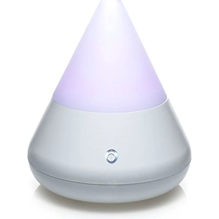 pajoma Aroma Diffuser, Ultraschall Luftbefeuchter mit LED Farbwechsel, 18,5 cm hoch, Weiß – Bild 1