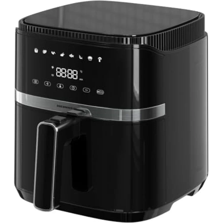 HEINNER VarietyFry Heißluftfritteuse HAF-B5BK1500, 5 L mit digitalem Touch-Display, 1500 W, 8 Programme, Schwarz