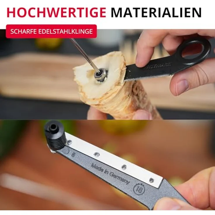 WESTMARK Gemüseschneider Radimax Black Edition, Spiralschneider für Rettich, Gurke und Zucchini, ergonomischer Griff, aus Aluminium und Edelstahl, anthrazit, Made in Germany – Bild 4
