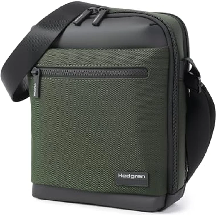 Hedgren Next Inc Umhängetasche mit RFID Schutz, 21 cm, grau, aus strapazierfähigem Polyester mit Tabletfach und abnehmbarem, verstellbarem Umhängeriemen – Bild 3