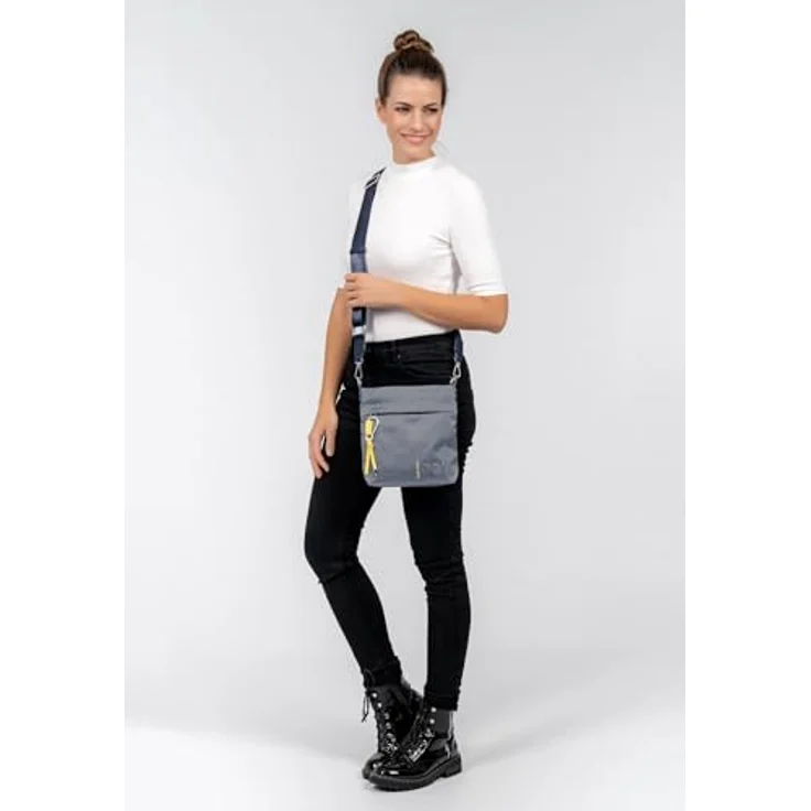 Suri Frey SURI Sports Marry, Umhängetasche aus Nylon mit Reißverschluss, 23x25x4 cm, Blau, vegan – Bild 2