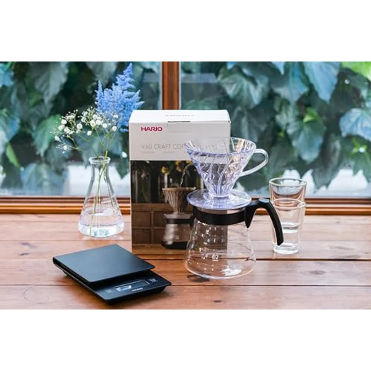Hario Kaffeebereiter-Set Kaffeefilter Kaffee-Brühset, Glas – Bild 5