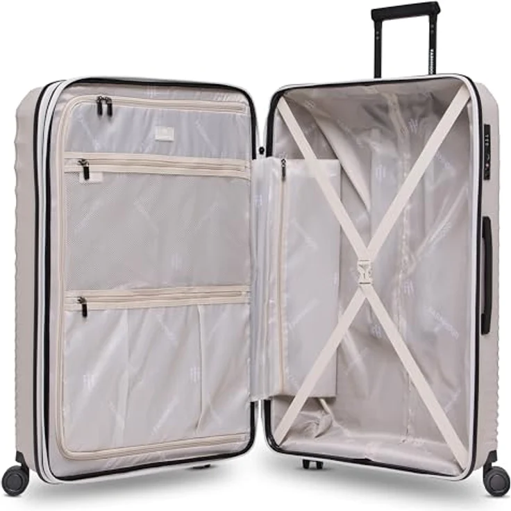 Farmhood Eco Edition großer Hartschalen Check-in Koffer nachhaltig | XL Trolley 53 x 31 x 77 cm mit Dehnfalte von 114 auf 120 Liter erweiterbar | Ultra-leicht nur 4,25 Kg - Preisvergleich – Bild 5