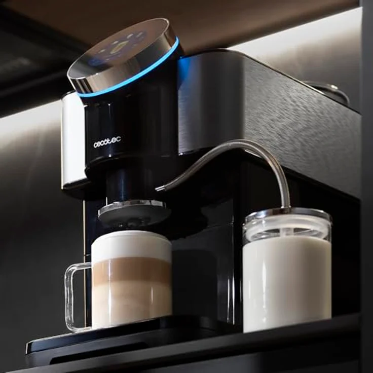Cecotec Cremmaet Spin, Kaffeevollautomat mit integriertem Mahlwerk, 1,5 L Wassertank, 19 Bar Pumpendruck, Schwarz – Bild 8