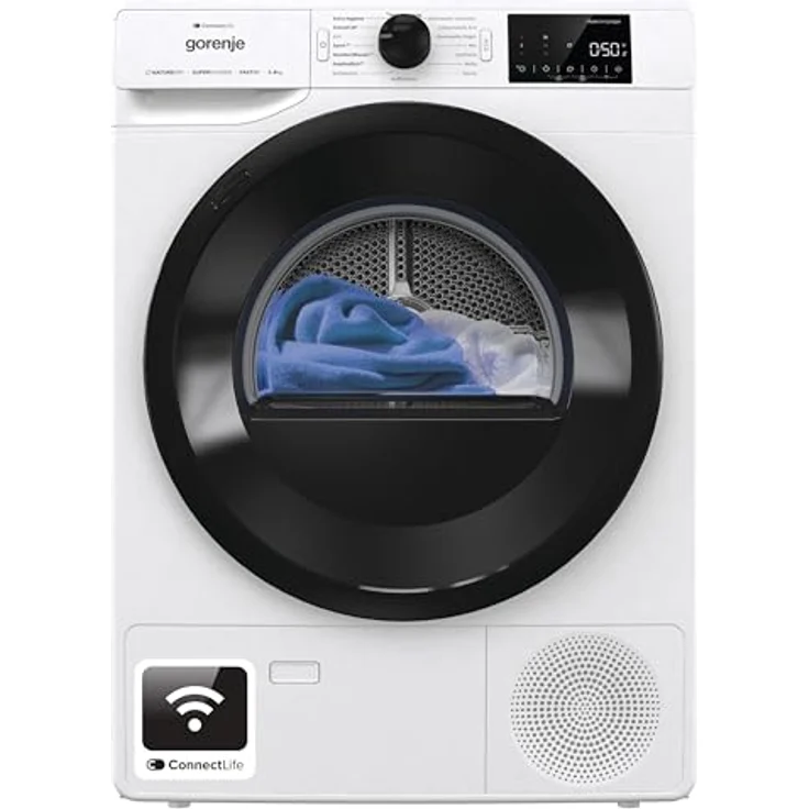Gorenje DPNE92/GN Kondenstrockner mit Wärmepumpe, 9 kg, 16 Programme, WIFI, TwinAir, Naturedry, LED Display, EEK: A++ – Bild 1