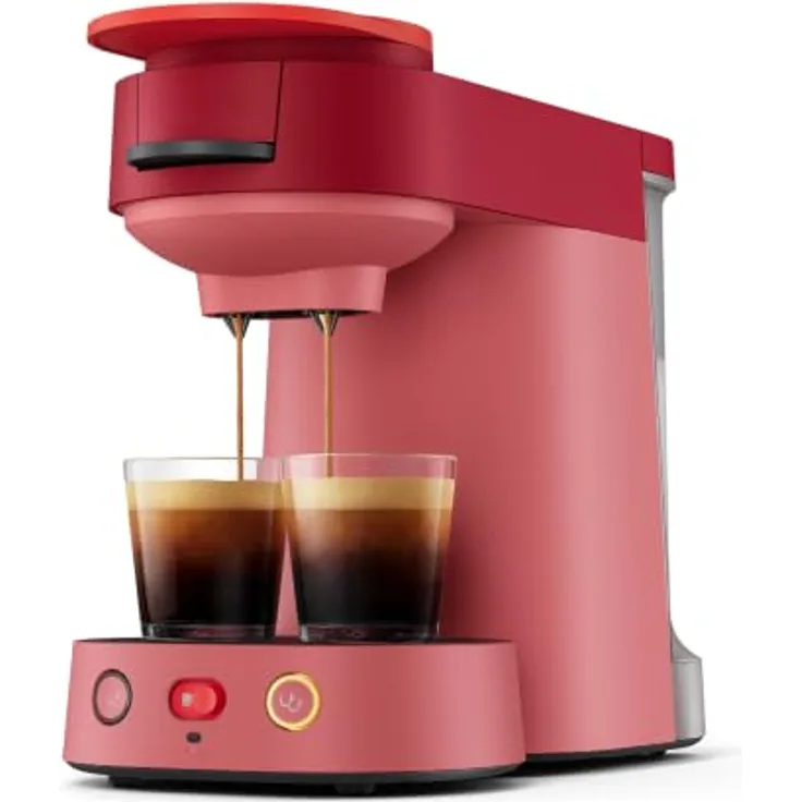 Philips Kapsel-/Kaffeepadmaschine CSA225/90, kompakte Maschine für aromatischen Kaffee