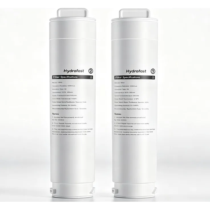 Hydrofast HF02 + HF03 Filterkartuschen Set für W100 Wasserfilter – RO-Filter, 4-in-1 Verbundfilter, 12+9 Monate, Original Zubehör