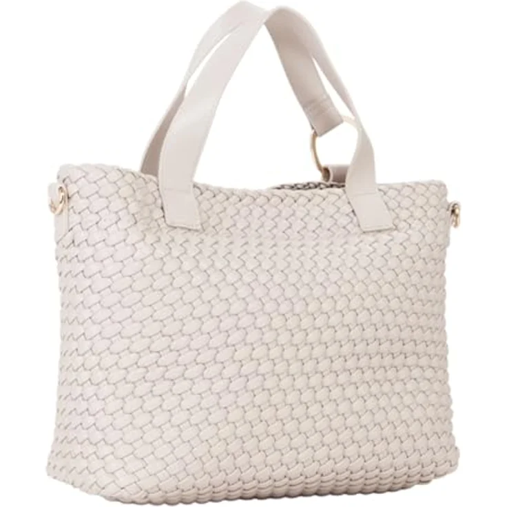 VALENTINO BAGS Shopper SHOPPING SHANTEL, eleganter Henkeltasche in Flechtoptik, verstellbare Umhängetasche, ca. 37 x 24 x 12 cm, Lederimitat – Bild 3