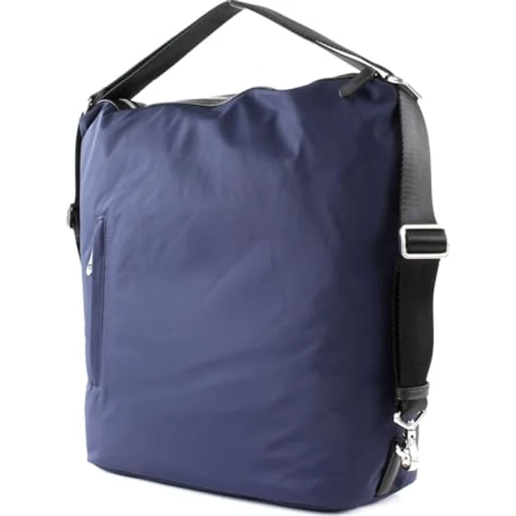 Mandarina Duck Hunter Hobo Backpack VCT10, 2in1 Rucksack-Tasche aus Polyester, großes Hauptfach für A4-Ordner, schwarz – Bild 4