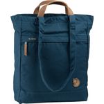 Fjällräven Totepack No.1, 2in1 Rucksack-Handtasche aus wasserabweisendem G-1000®, Schwarz, für A4-Ordner