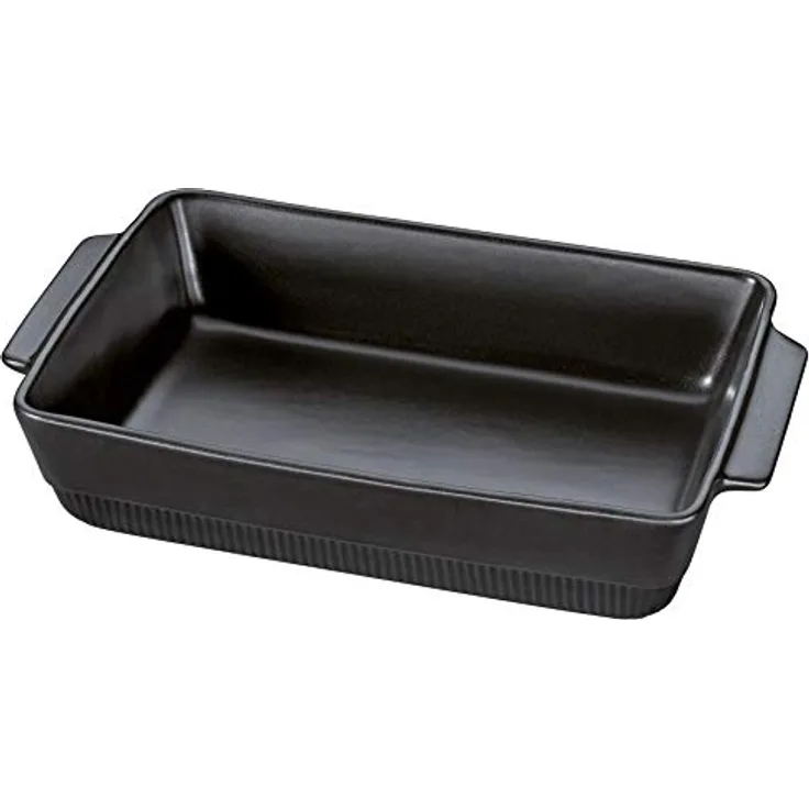 Spring Auflaufform Chalet Rechteckig 40 x 24 cm, Schwarz, Ofenkeramik
