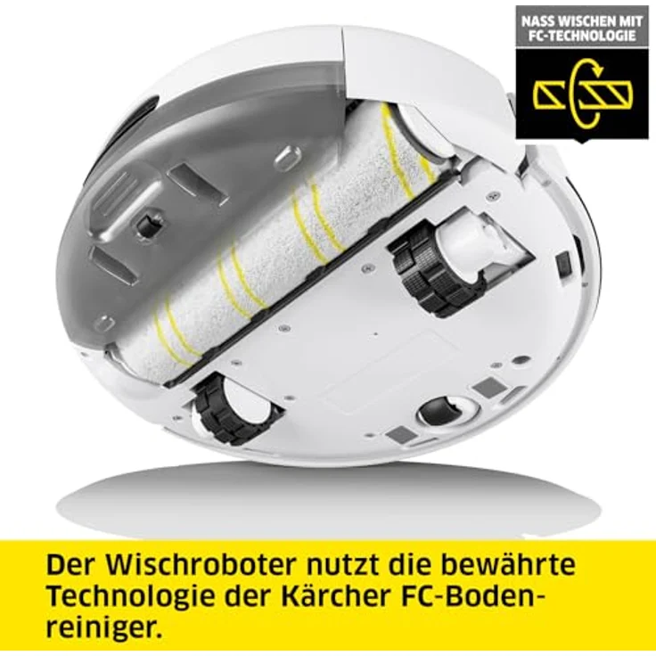 Kärcher Wischroboter RCF 3, smarte App-Steuerung, LiDAR-Laser-Navigation, Kartierung, Raum- und Hinderniserkennung, 120 min. Laufzeit, für Hartböden – Bild 4