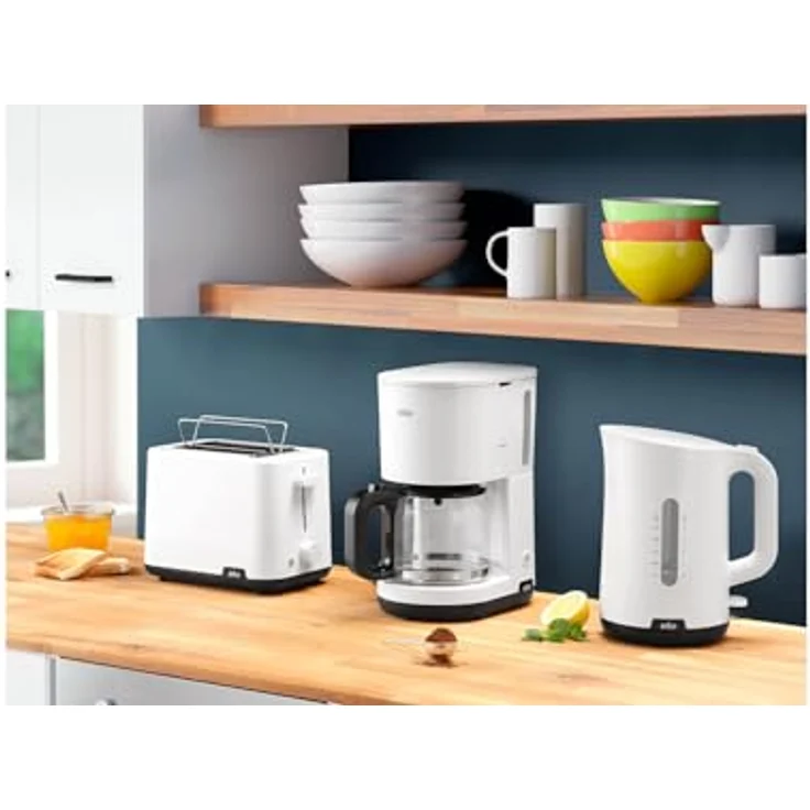Braun HT 1010 WH 2-Schlitz-Toaster, 1000 Watt, 8 Bräunungsstufen, Röstgradelektronik, Kunststoff, weiß – Bild 6