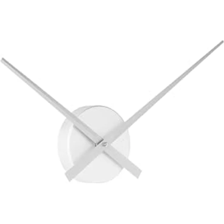 Karlsson KA4348SI Wanduhr Little Big Time Mini, silbern, Aluminium, 27 x 8 cm, benötigt 1 x AA Batterie – Bild 3