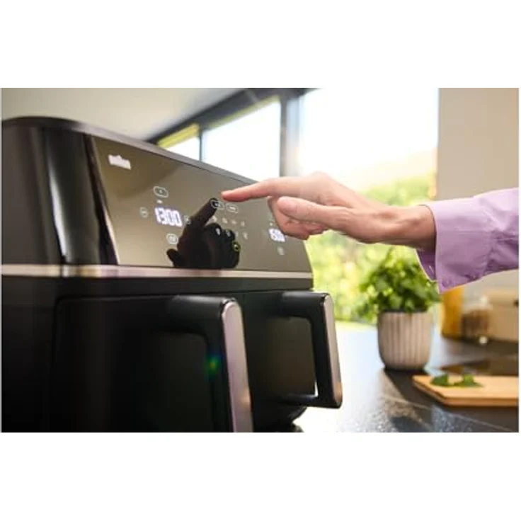 Braun Heißluftfritteuse TwinCook TD 5030 I BK, 2400 W, schwarz, mit Programmablauf- und Restzeitanzeige – Bild 5