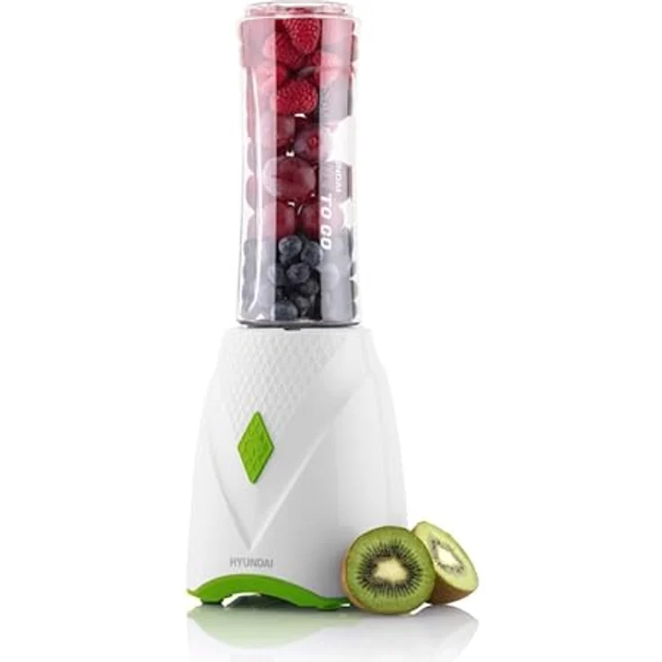 Hyundai Tischmixer HYUPB900 300W 600ml BPA-Frei Edelstahl Mixmesser Sicherheits-Pulsschalter Smoothiemaker – Bild 1