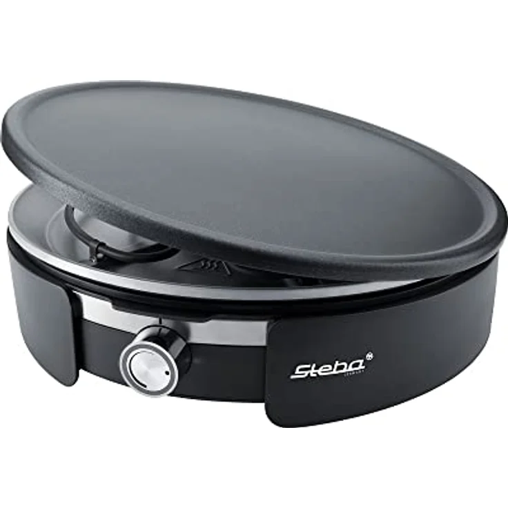 Steba CR 36 XXL Crepes-Maker, 1500W, Ø 35 cm Durchmesser, Kontrollleuchte, inkl. Teigrechen, Crêpeswender, schwarz – Bild 2