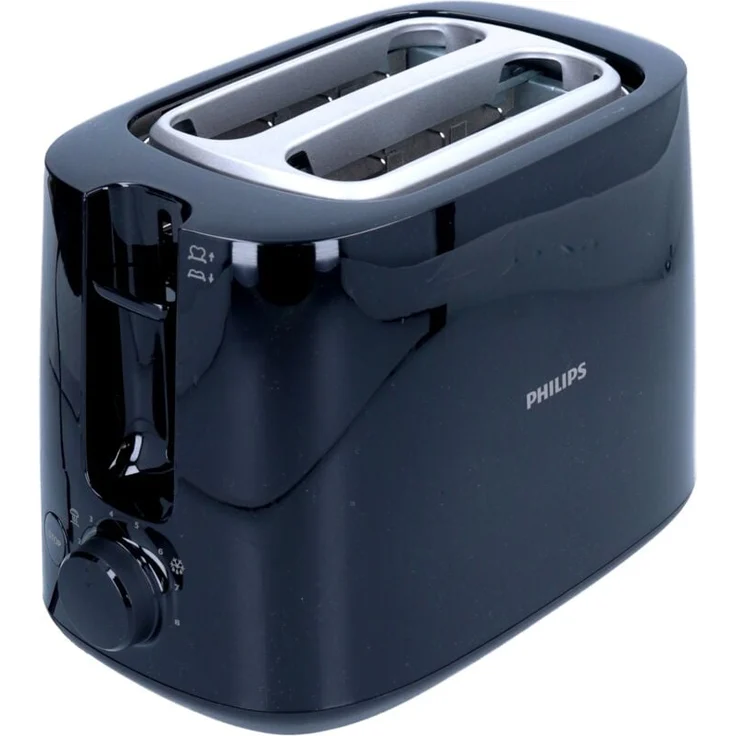 Philips HD 2582/90 Series 3000 Daily Collection Toaster, 830 Watt, 2 Scheiben, 8 Bräunungsstufen, mit Schutzhaube und ausziehbarem Fach – Bild 1