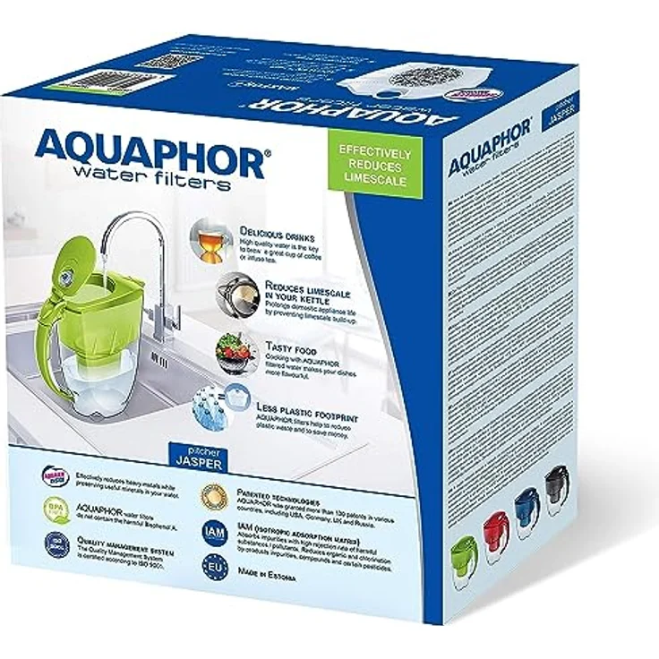 AQUAPHOR Jasper MAXFOR+ Wasserfilter, Kunststoff, hellgrün, 2,8 l – Bild 3
