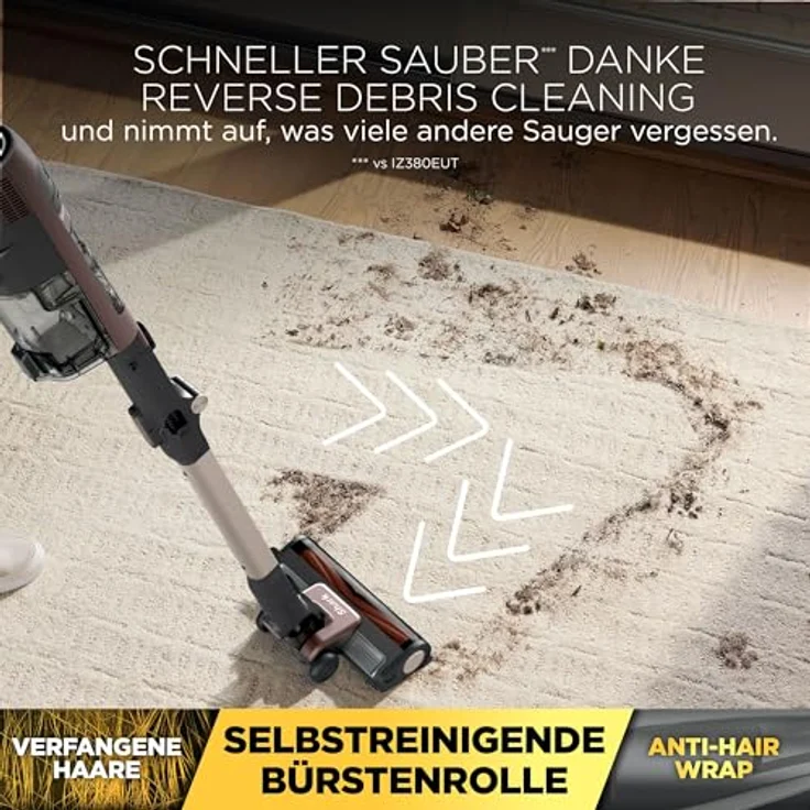 SHARK IA3246EUTBR PowerDetect Speed Luxe Collection, Clean & Empty Akku-Staubsauger mit selbstentleerender Ladestation, 350 Watt, bis zu 60 Minuten Laufzeit – Bild 7