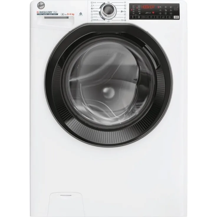 Hoover H-WASH&DRY 350 H3DPS 4646TAB6-S Waschtrockner Freistehend, 6 kg Waschen, 4 kg Trocknen, maximale Schleuderdrehzahl 1400 U/min, Energieeffizienzklasse A, Farbe Weiß