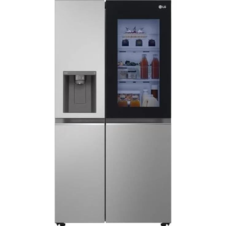 LG Side-by-Side Kühlschrank GSGB71PYLL Prime Silver mit Wassertank – Bild 2