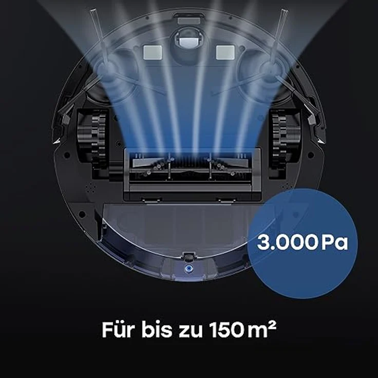 ZACO A10 Pro Saugroboter mit Wischfunktion, 2,5l Absaugstation bis 60 Tage, Lasernavigation, 3000Pa, 2in1 Saug und Wischroboter für Tierhaare, 150m², Raumerkennung, Teppicherkennung, leise, App, Alexa – Bild 4