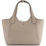 Boss Lenah Shopper Tasche, Leder, 33 cm, beige, 100% Leder