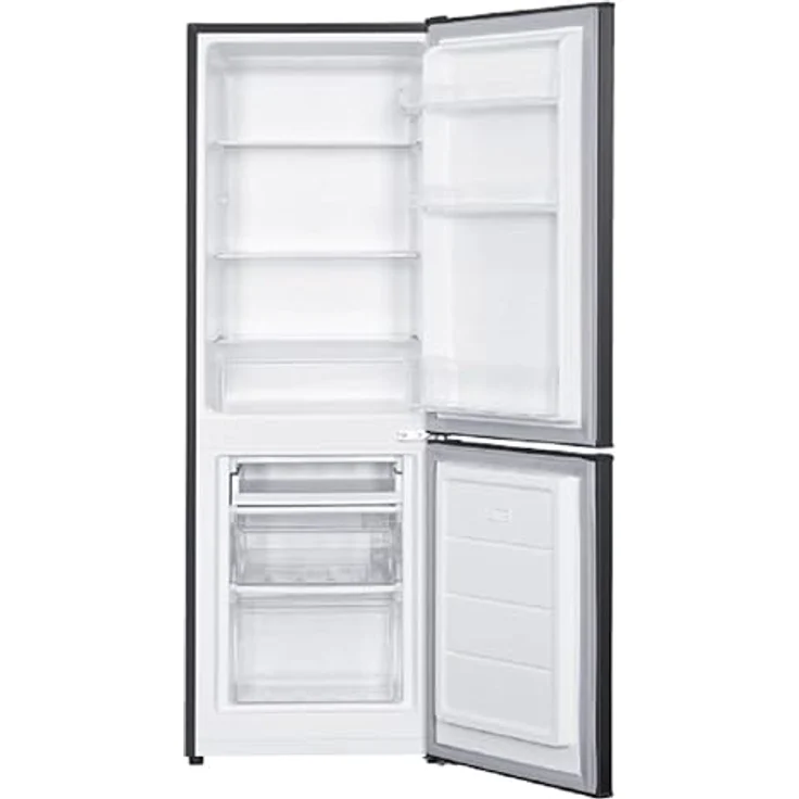 PKM Kühlgefrierkombination KG230KHEB schwarz 173L Kühlschrank LED mit optischem Warnsignal und Griffloses Design – Bild 3