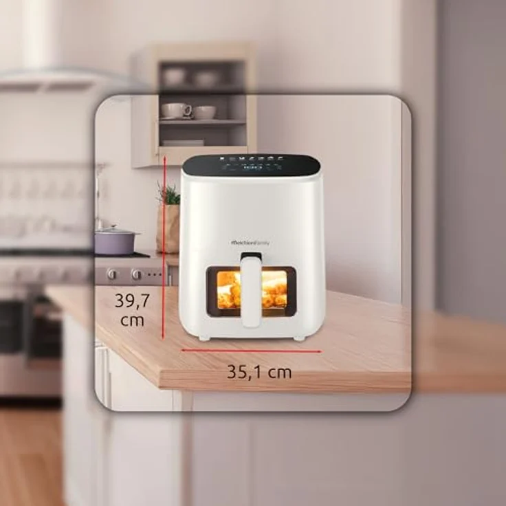 Melchioni Family Marianna New Luftfritteuse, 5 l, kompakt, Antihaft-Behälter, Touch-Display, 7 Programme, Timer 60 min, Temperatur 80 °-200 °C, 1500 W – Bild 5