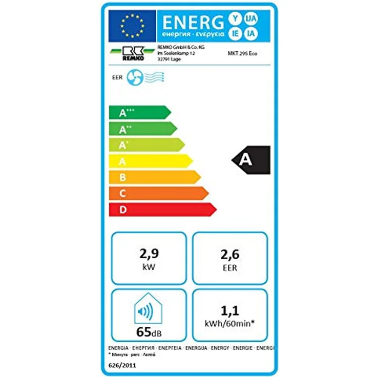 Remko MKT 295 ECO Mobiles Klimagerät, Monoblock – Bild 5