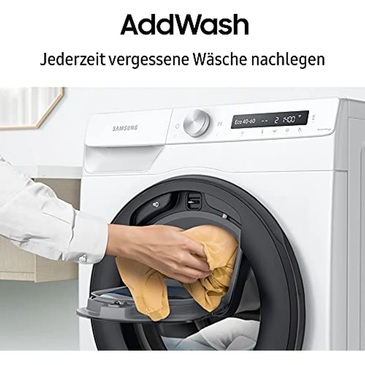 Samsung WW8ET554AAW-S2, Frontlader-Waschmaschine, B, Fassungsvermögen 8 kg, Standgerät, Breite 60 cm, Invertermotor, Nachlegefunktion – Bild 6