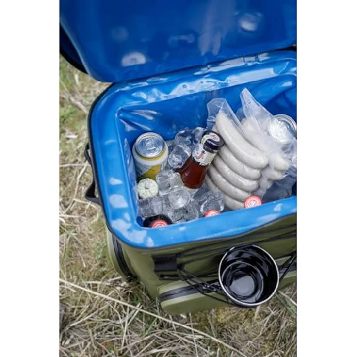 Petromax Kühlbox, 27 l, passive Kühlung, Olivgrün, leicht und robust für Outdoor-Aktivitäten – Bild 6