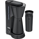 WMF Filterkaffeemaschine KÜCHENminis Aroma Deep Black, Thermoskanne, Timer, Entkalkungsprogramm