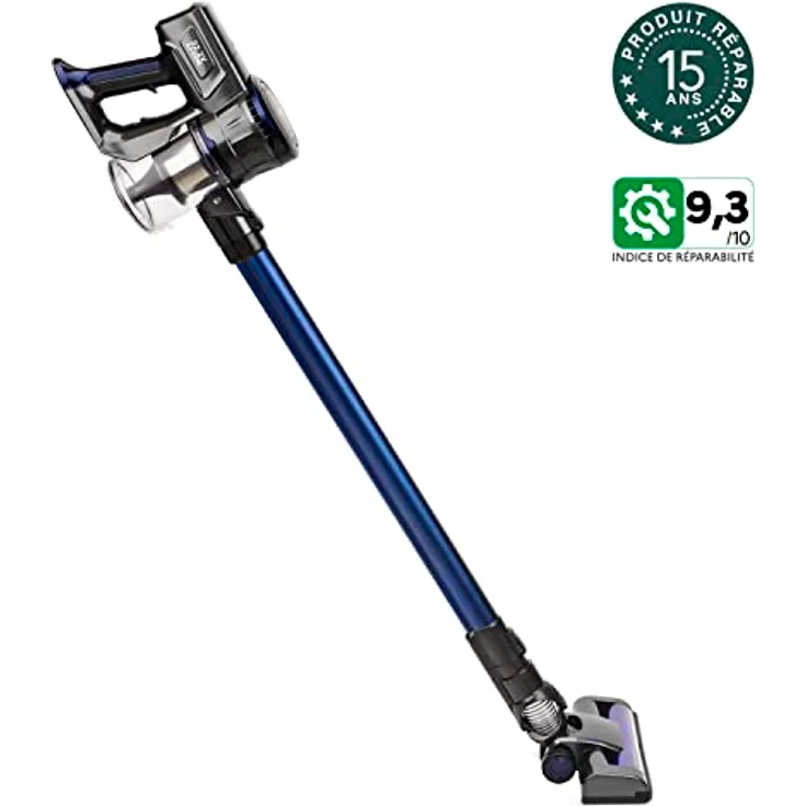 H.Koenig Kabelloser Handstaubsauger ohne Beutel UP700 - EasyClean - 2 Geschwindigkeiten-Leistungsstark-Kompakt-Leise - 120W - multifunktional für Haus, Auto und Büro, Kunststoff, graublau – Bild 2