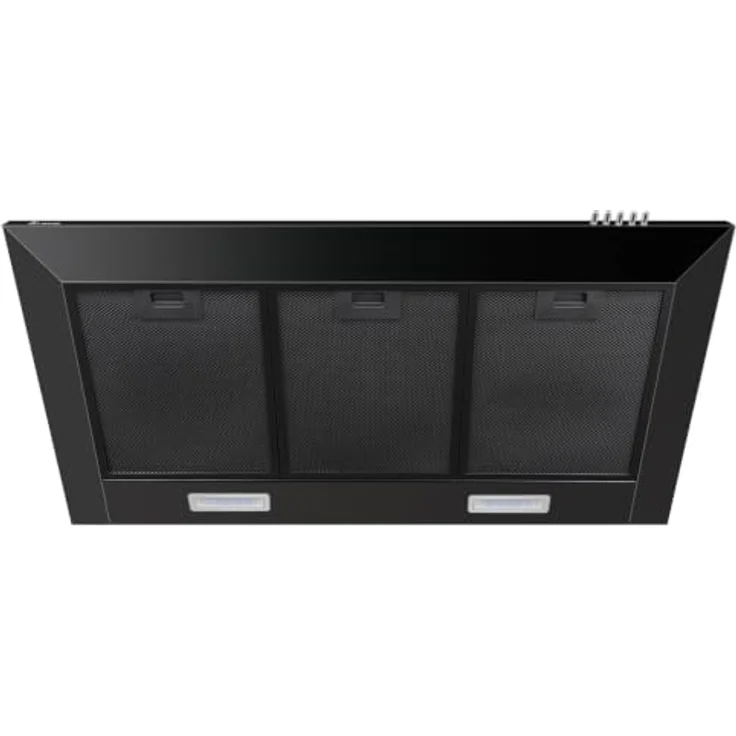 KKT KOLBE Dunstabzugshaube KAIRO9005S, 90 cm Schwarz, Umluft/Abluft, 3 Leistungsstufen, LED-Beleuchtung, Druckknopf-Bedienung, inkl. Kohlefilter – Bild 5