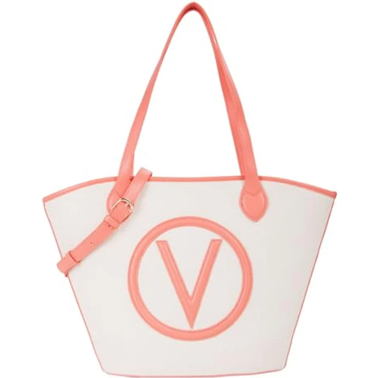 Valentino Covent Shopper Tasche, 28.5 cm, orange, 100% Canvas – Bild 2