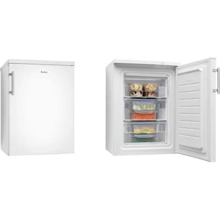 Amica GS 15920 W Gefrierschrank, freistehend, weiß, Lagerzeit bei Störung 11 h, Breite 60 cm, Energieklasse D – Bild 4